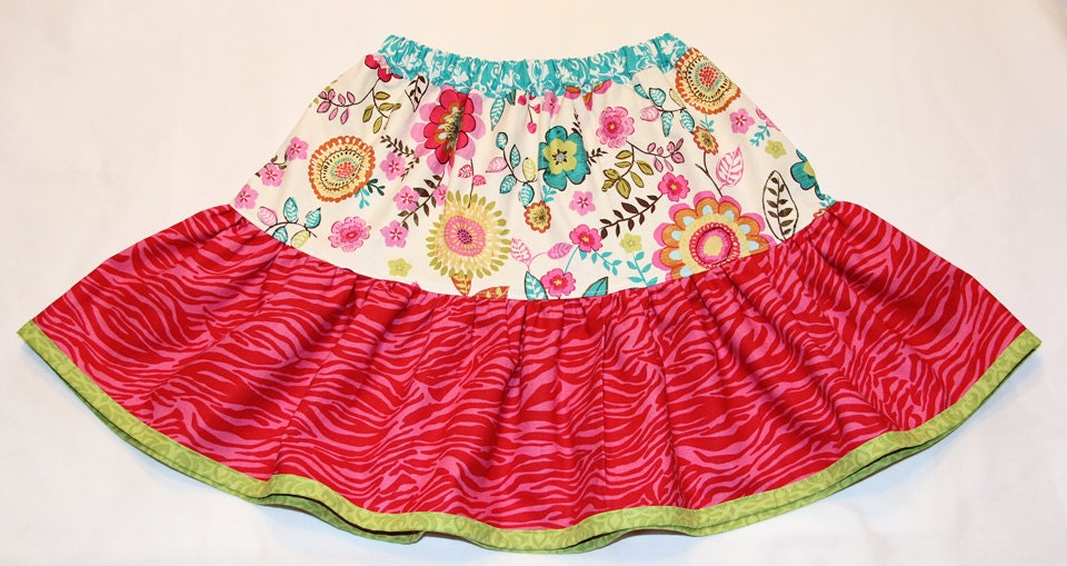 Lindsey's sweet twirly Skirt PDF Pattern size 6-12 months up to size 8