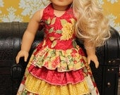 Penelope's 18" Doll Princess Ruffle Dress PDF Pattern