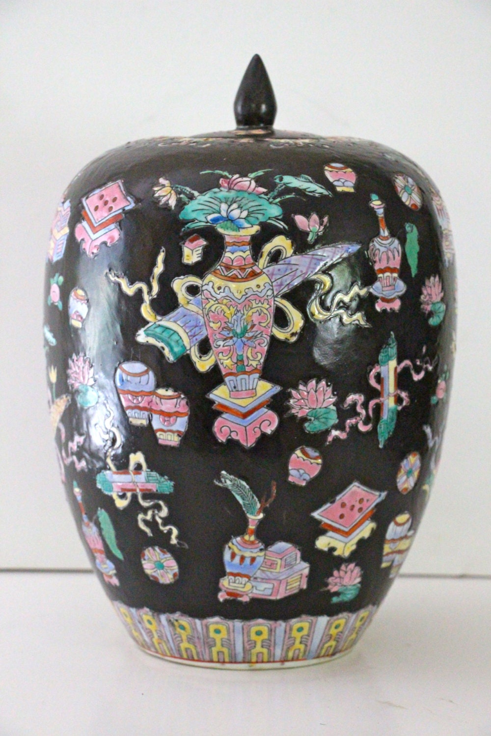 Vintage Large Chinese Temple Jar
