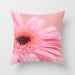 Decorative pillow cover - 16x16 pillow case - floral accent pillow case - pink floral throw pillow case - girly pillow case - throw pillow