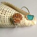 Sunrise Shell & Beach Glass Bezeled Cuff