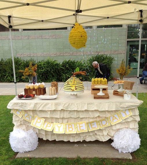 Crepe Paper Bee Hive Hanging Decoration
