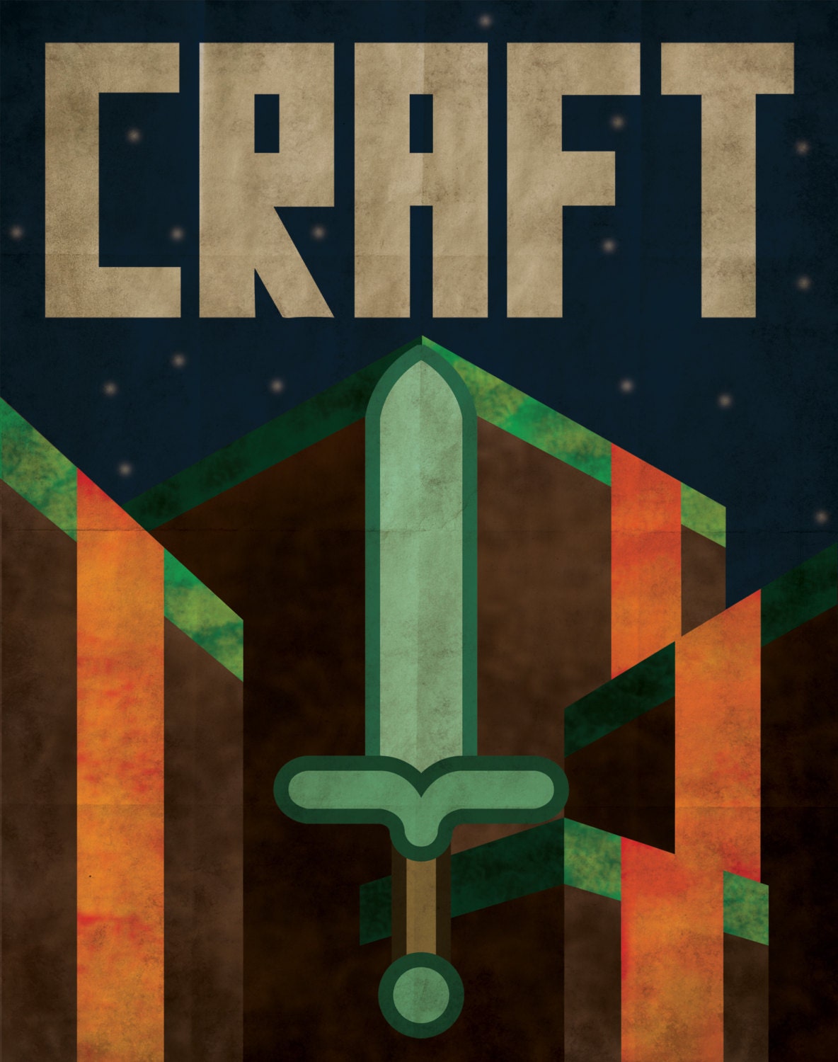 Minecraft CRAFT Propaganda Poster