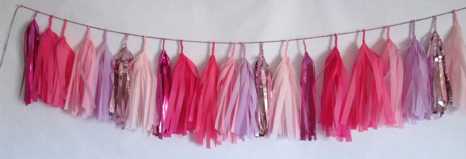 Pink Party Tassel Garland