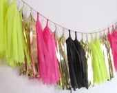 Neon Nightlight Tassel Garland