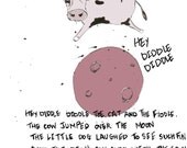 Bollocks T Shirt original illustration color print "Cow"