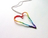 Rainbow Heart Necklace