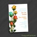 Rainbow of Roses Invitations for Shower/Engagement/Wedding/Your Special Event (Shown in Blue/Orange/Yellow)