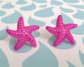 Magenta Starfish Earrings 10% of this sale will go to Sea Shepherd Conservation Society