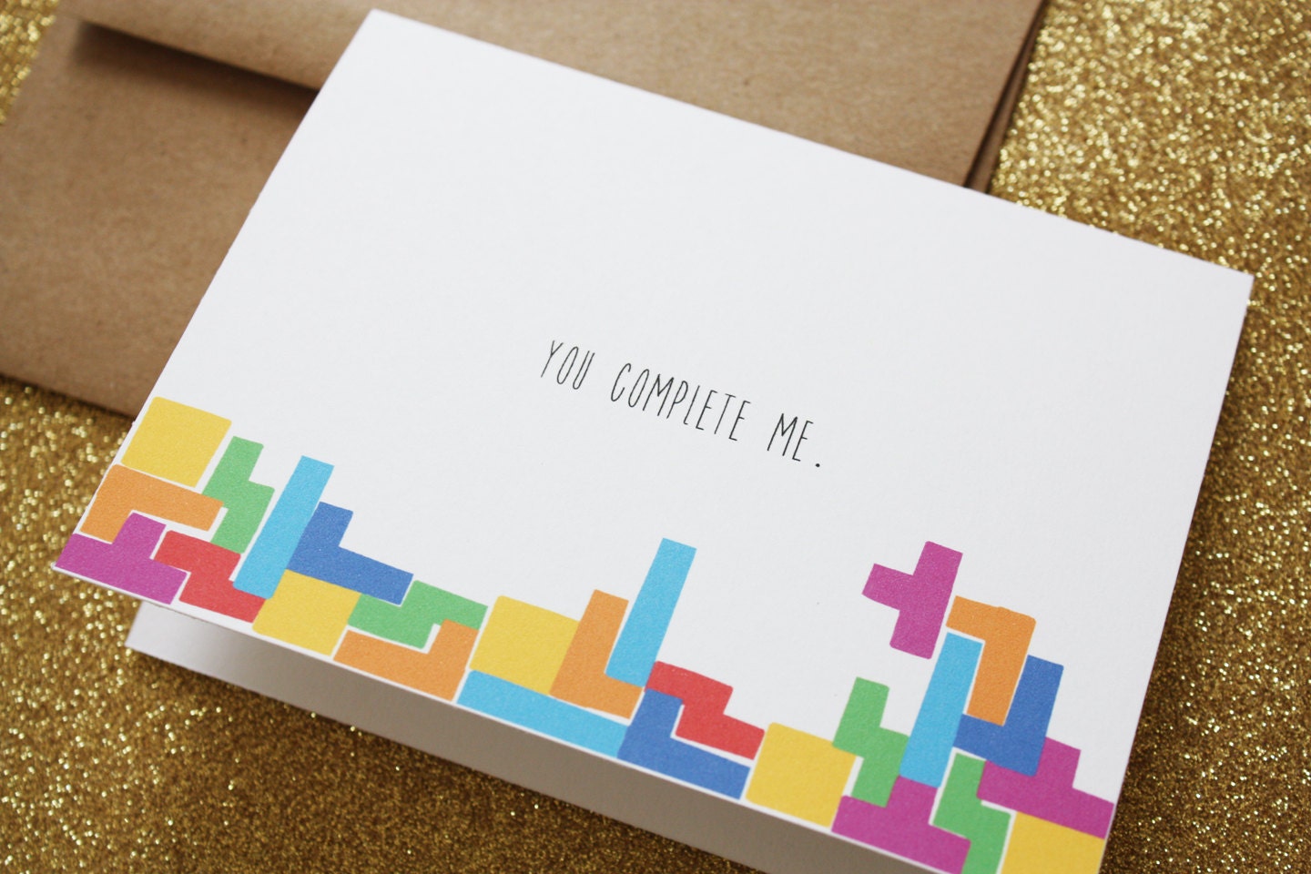 You Complete Me-Tetris Card