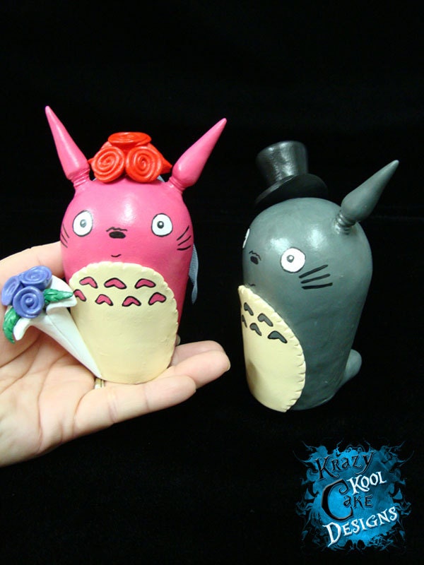 Totoro Wedding Cake Toppers