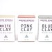 Clay Soap Set. 100% Natural Vegan Cold Process Soaps. 3 Varieties. Gift Set.