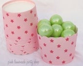 Pink STAR-Nut/Candy/Baking Cups--25ct--Parties--cupcakes-gumballs-snacks