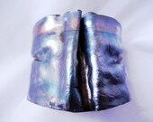 Striking Copper Cuff made from Form Folding. Beautiful Soft Like Qualities with Wrinkles and Folds. Show Stopper.