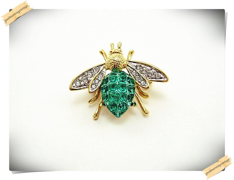 Rhinestone Fly Pin
