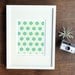 8x10 Aqua and Green Honeycomb Art Print
