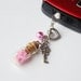 iPhone dust plug - LIGHT PINK HEARTS - phone charm, nokia, mp3, fits standart earphone plug