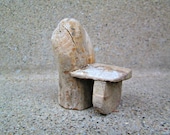 Chair Woodland Fairy Garden Container Landscape One of a Kind Driftwood Miniature
