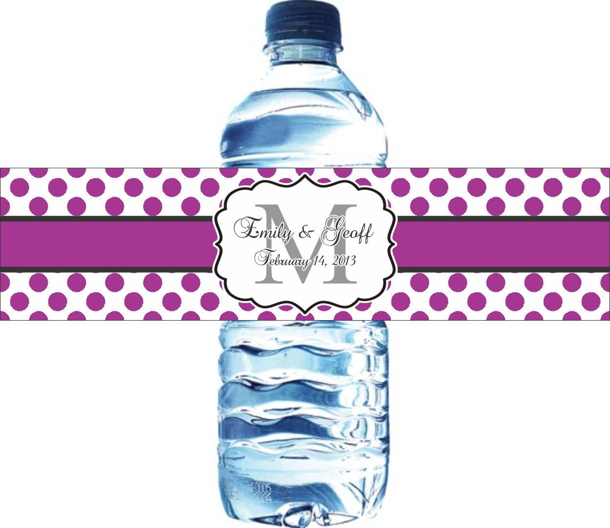 100 Waterproof Water Bottle Labels - Labels Printed with your colors Il_570xn