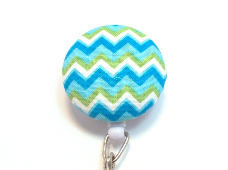Chevron Name Badge Reel Holder- Cute Name Badge - id Holder  - Unique Name Tag - Retractable id Holder - Security Badge Reel