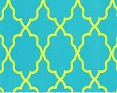 Aqua Moroccan and Orange Minky Boppy Cover