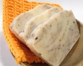 Patchouli Soap, Handmade Hot Process Soap in Tan and Brown
