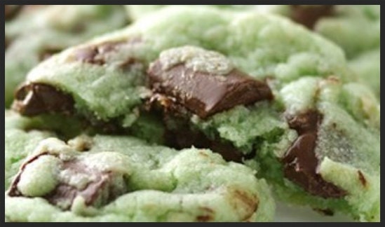 Mint Chocolate Chip Cookies Recipe- - -PDF file Emailed to You