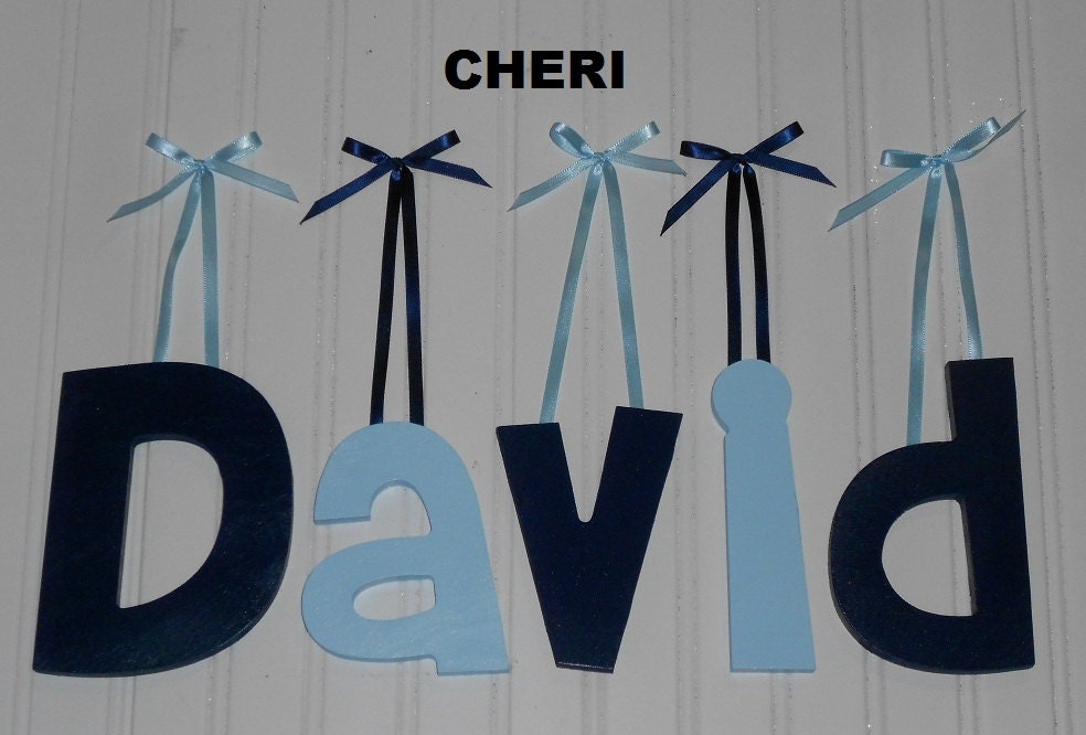 6" Size Painted Wall Letters Wooden (6.00 shipping on entire order) Various fonts Gifts and Decor