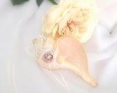 Sea Shell Wedding Ring "Pillow", Beach Wedding, Ocean Theme, Bridal Rings Alternative, Trumpet Shell, Spring, Summer  READY TO SHIP