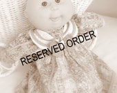 Reserved For Gerali  -  Cabbage Patch Newborn, Vintage Hasbro Doll, Blue Eyes, 1990, Childs Toy, Photo Prop