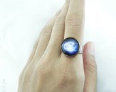 Blue Galaxy Ring - Space Jewelry