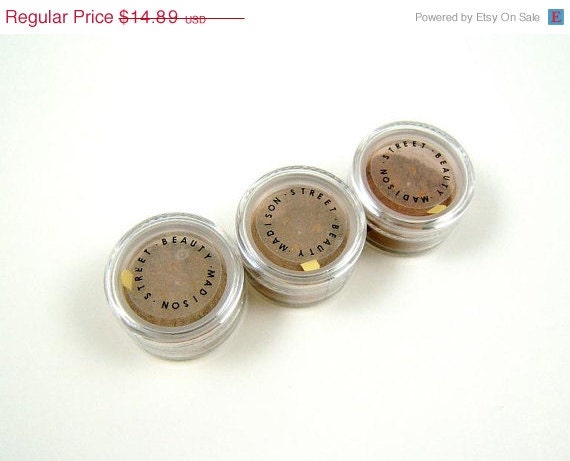 60% OFF SUMMER SALE Neutral Smoky Eye Eyeshadow Set - 3 Eye Colors - Vegan Eyeshadow