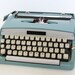 Brother Typewriter, Robin's Egg Blue Manual Typewriter Webster