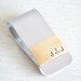 Money clip - silver and brass personalized two toned anchor money clip wallet handcrafted in the USA - Groomsmen gifts for him