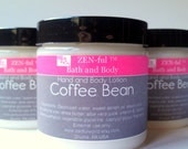 Coffee Bean Body Lotion by ZEN-ful, Hand Lotion,  Shea Butter Body Lotion, Paraben Free Lotion, Gift Ideas, Skin Care, Lotion 4 oz