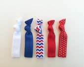 Hair ties, Yoga hair ties-Patriotic