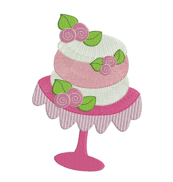 wedding cake embroidery design download by BrodonsetScrappons