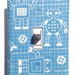 Robot Nursery Light Switch Plate Cover / Standard Single / Baby Boy / Children Kids Room / Light Blue and White / Caleb Gray Studio