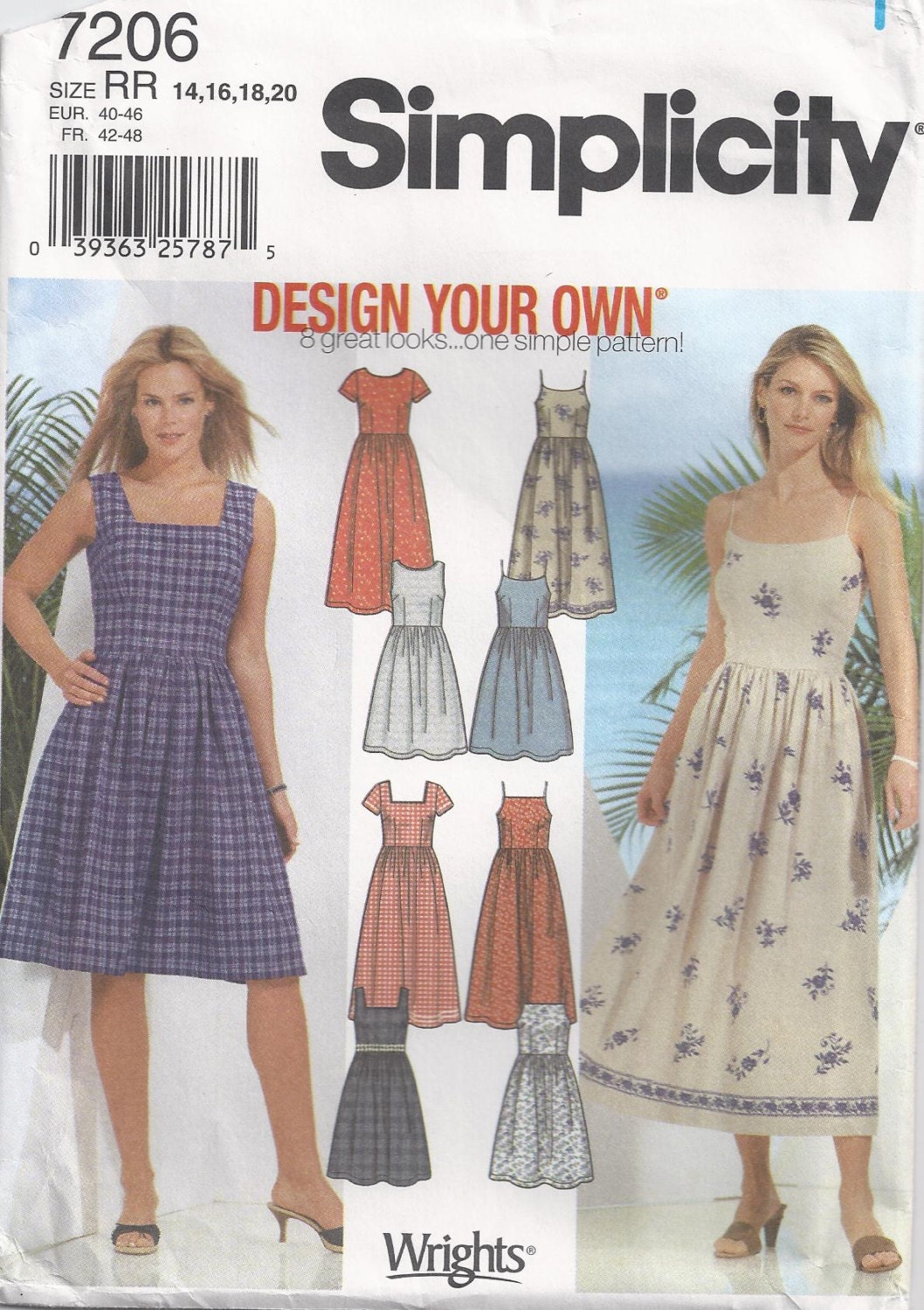 Sundress Sewing Pattern Size 14 To Plus Size 20 Unused by Rosie247