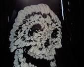 feather skull clothing typography women fabric good  punk rock tank top new sexy summer black shirt tee tshirt screen print