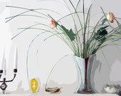Greeting Card Aida's Mantlepiece Vase Flowers & Ornaments Fine Art Giclee Print Mother's Day
