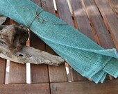 Burlap tanble runner in mint color -beach wedding table settings- beach wedding decoration-approx 56 inches long