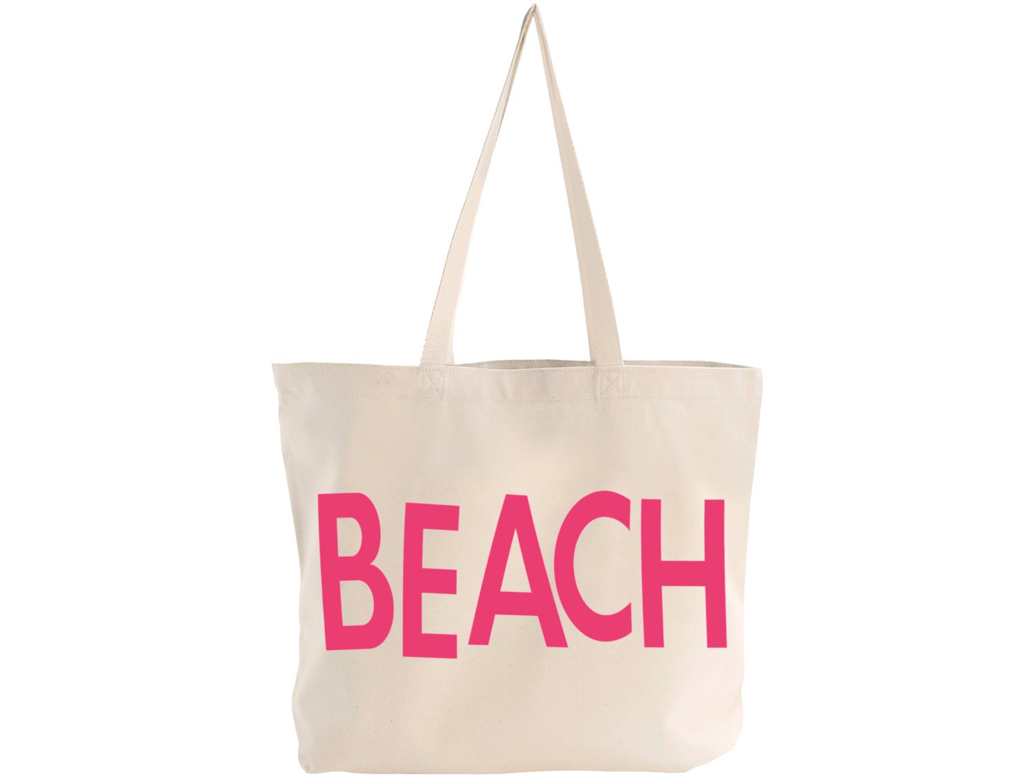 EXTRA LARGE Canvas Market Tote . Screen Printed Eco Friendly . 19.5"w x 15"h x 5"d