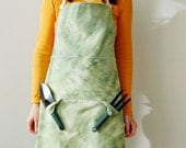 Garden Apron. Summer Garden. Craft apron. BBQ apron. Kitchen apron. Canvas gardening apron.
