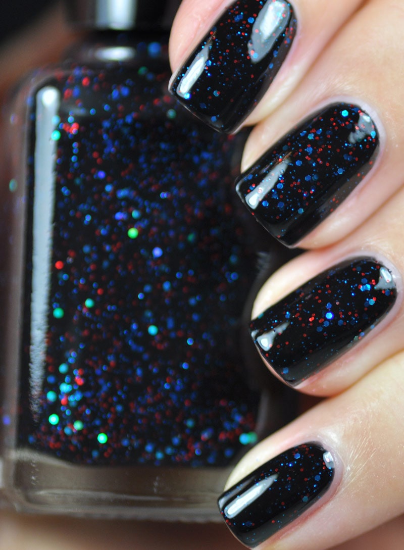 Twenty Ten Red and Blue Glitter Nail Polish 15ml (.5oz)
