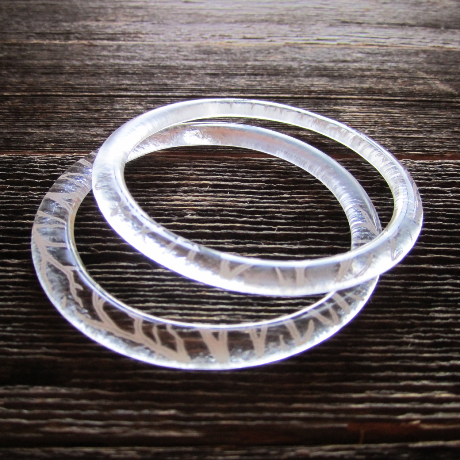 Belvedere Vodka Bangle Set // Repurposed Glass Bottles