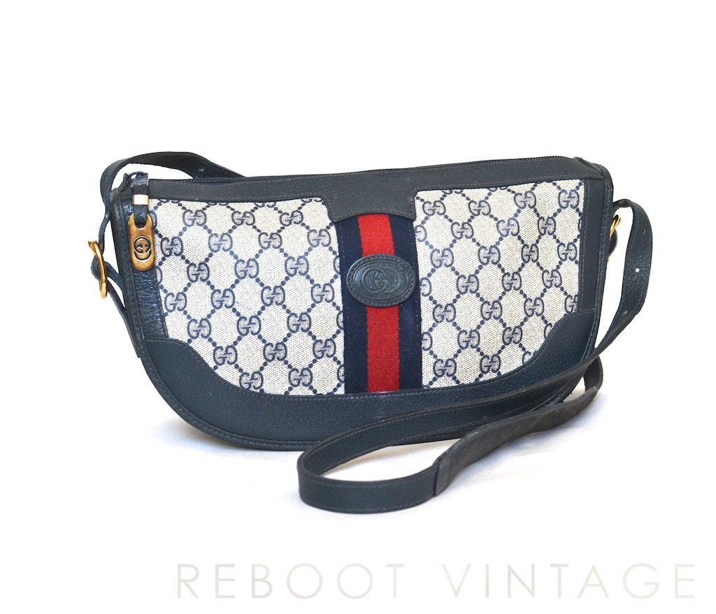 Vintage GUCCI Medium Authentic Super Rare Monogram Shoulder Bag