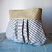 Country road. Large pleated clutch