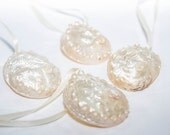 Abalone Shell Ornaments  - Set of 4 Ornaments