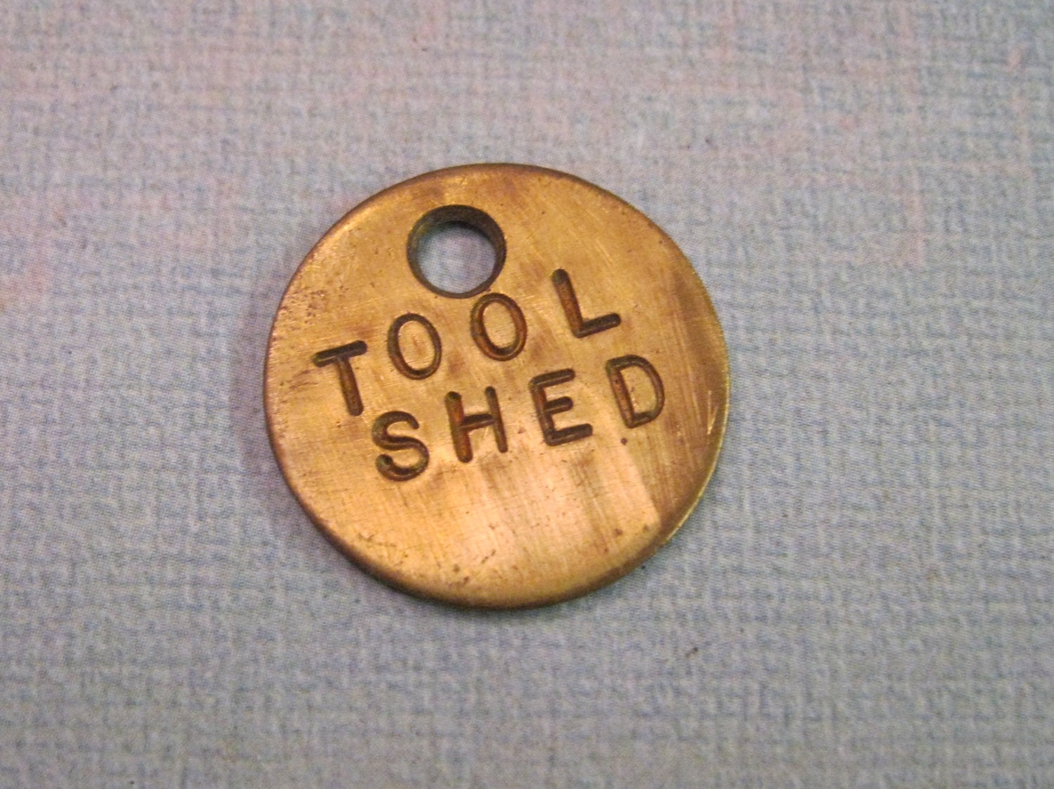 Vintage Brass Tool Tag